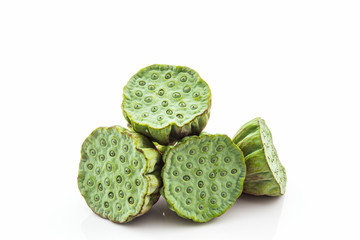 Fototapeta premium Calyx, Lotus seeds green.