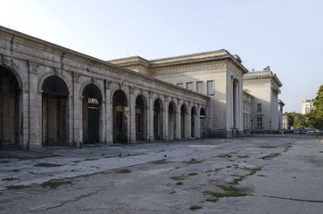 Railway station Ruse town, Bulgaria - building  exterior