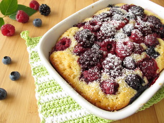 Rührkuchen mit Beeren