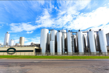 chemical factory exterior against sky