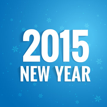 2015 new year simple card design