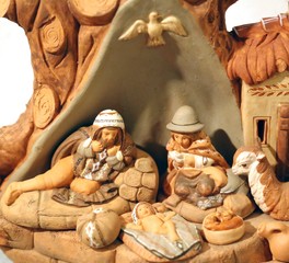 Nativity scene with Holy Family in South American style