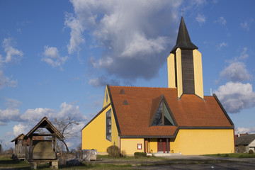 Fototapeta na wymiar beautiful modern church in busevec