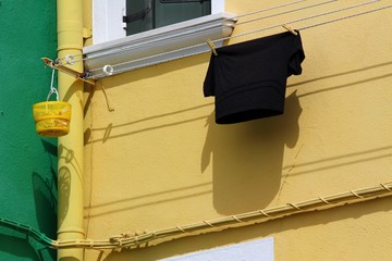 colorful houses of the island of burano near Venice