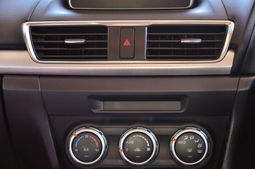 Obraz na płótnie Canvas Control panel in a car