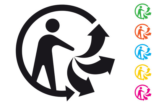Triman - Logo tri sélectif des déchets
