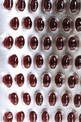 Pille Kapseln im Blister, close-up