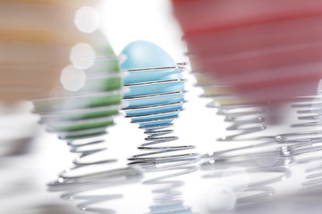 Ostereier in Eierbecher