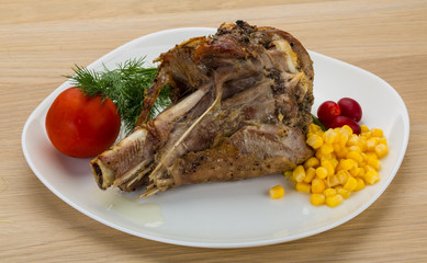 Roasted turkey leg