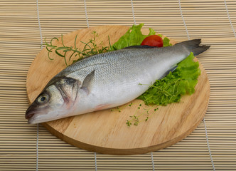 Raw seabass