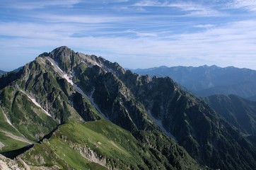 Fototapeta na wymiar 別山からの剣岳