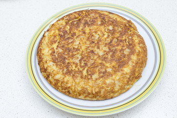 Spanish omelette with parsley