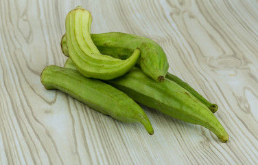 Okra vegetables