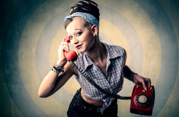 Vintage phone call