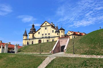 Fototapeta na wymiar Ancient Nesvizhsky Castle in Nesvizh
