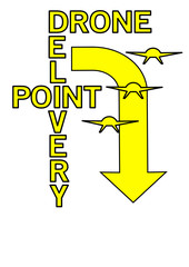 Drone Delivery Point sign