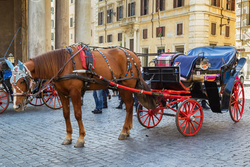 Naklejka na ściany i meble carriage, Rome