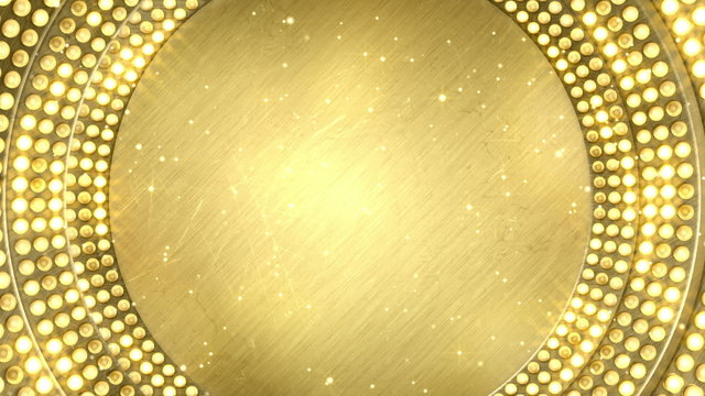 golden light bulbs festive loopable background