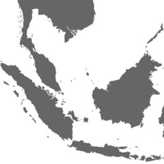 Südostasien in grau
