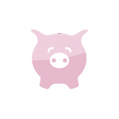 Image piggy bank. Without gradient.