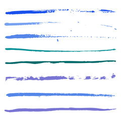 blue strokes of paint