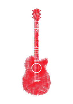 Guitars red