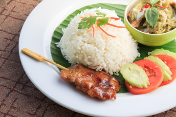 Thailand food Green curry Intense soup