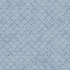 Blue Shell Tiles Pattern Repeat Background