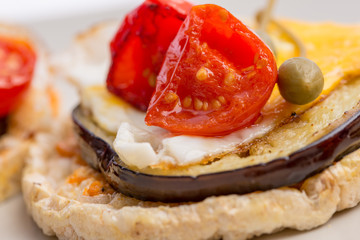 Closeup of Italian appetizer