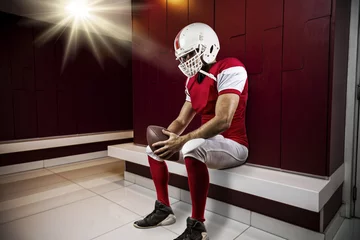 Foto op Plexiglas Football Player in the locker room © beto_chagas