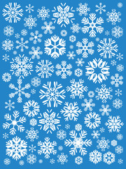 snowflakes winter and christmas background