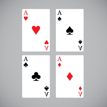 Playing cards set. Vector art.