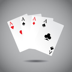 Playing cards vector illustration.