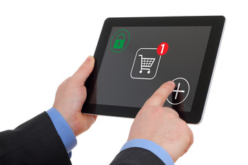 Shopping over the Internet, on your tablet pc