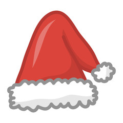 Santa hat isolated illustration