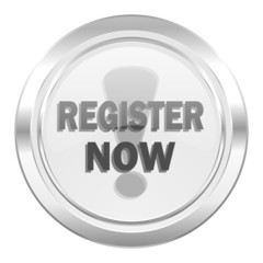 register now metallic icon