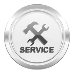 Obraz premium service metallic icon