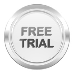 free trial metallic icon