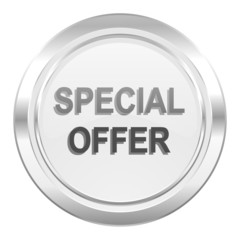 special offer metallic icon
