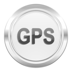 gps metallic icon