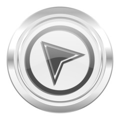 navigation metallic icon