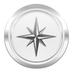 compass metallic icon