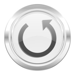 rotate metallic icon reload sign