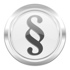paragraph metallic icon law sign