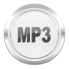 mp3 metallic icon