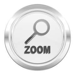 zoom metallic icon
