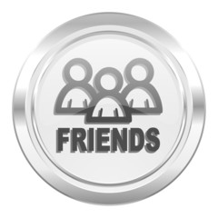 friends metallic icon