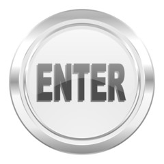 enter metallic icon