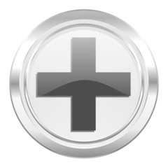 Obraz premium plus metallic icon cross sign