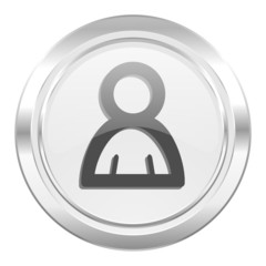 person metallic icon